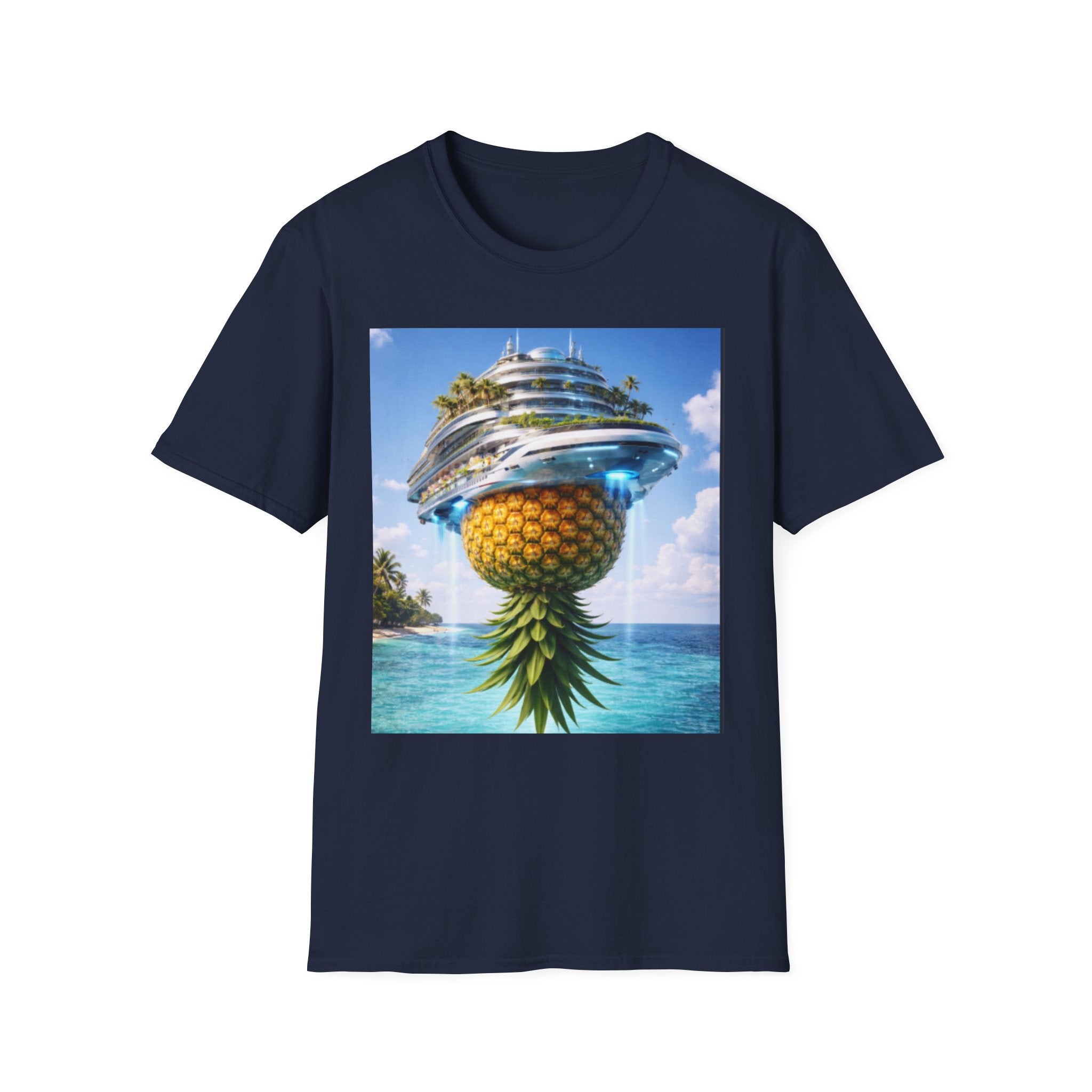 Futuristic Pineapple Cruise T-Shirt — Fun Exclusive Cruise Tee