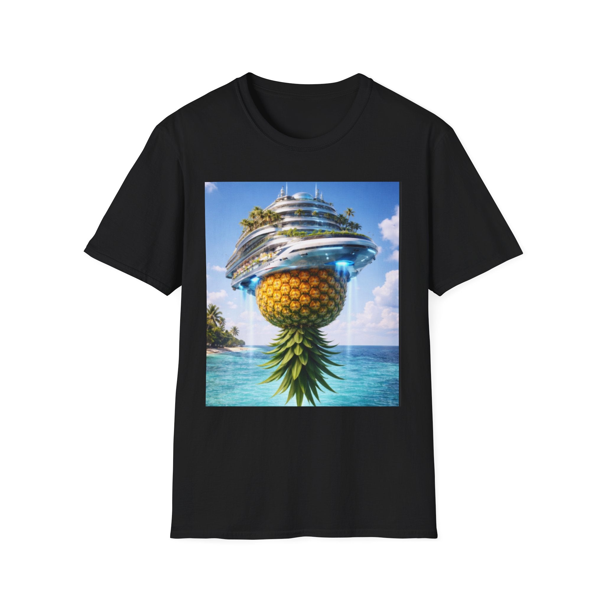 Futuristic Pineapple Cruise T-Shirt — Fun Exclusive Cruise Tee