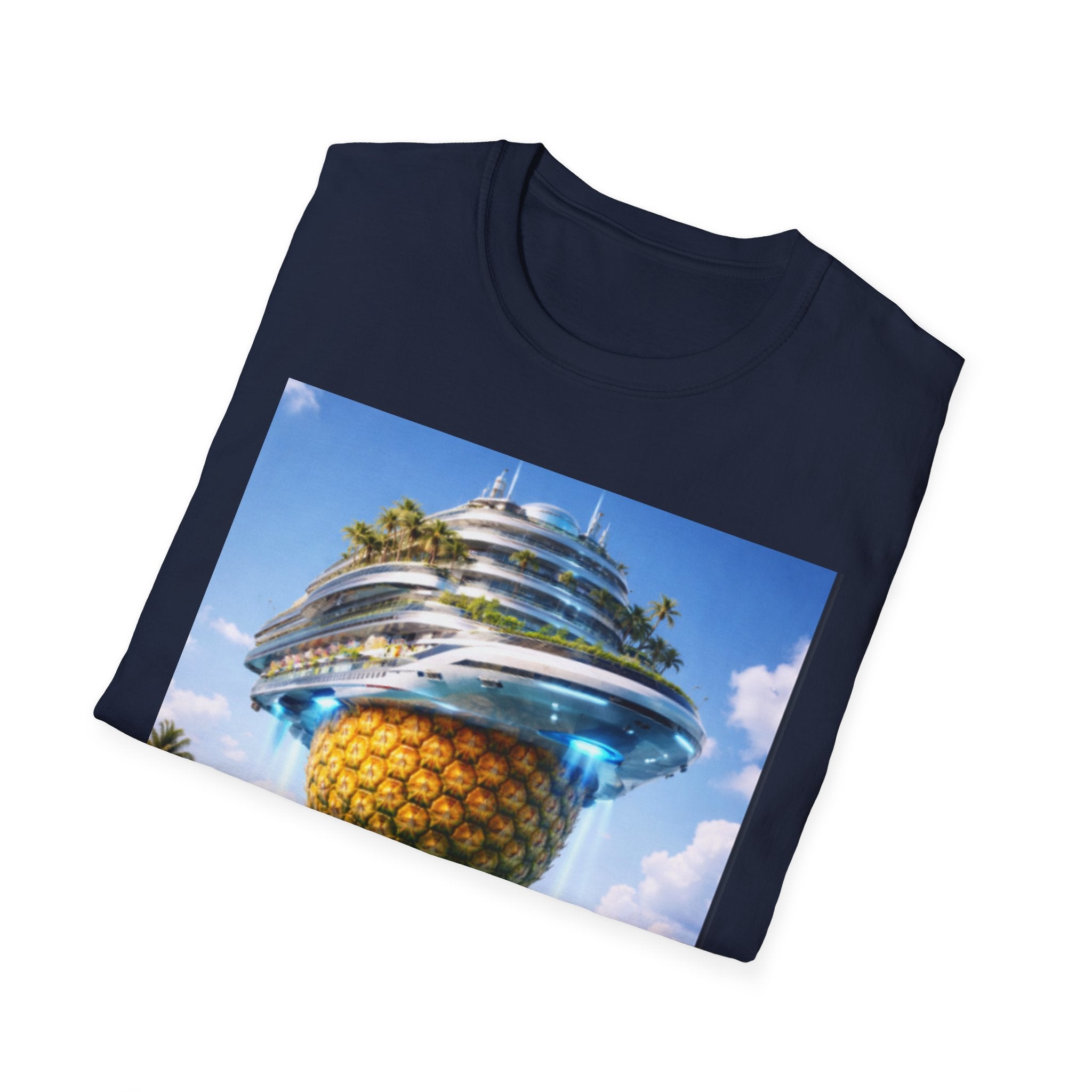 Futuristic Pineapple Cruise T-Shirt — Fun Exclusive Cruise Tee