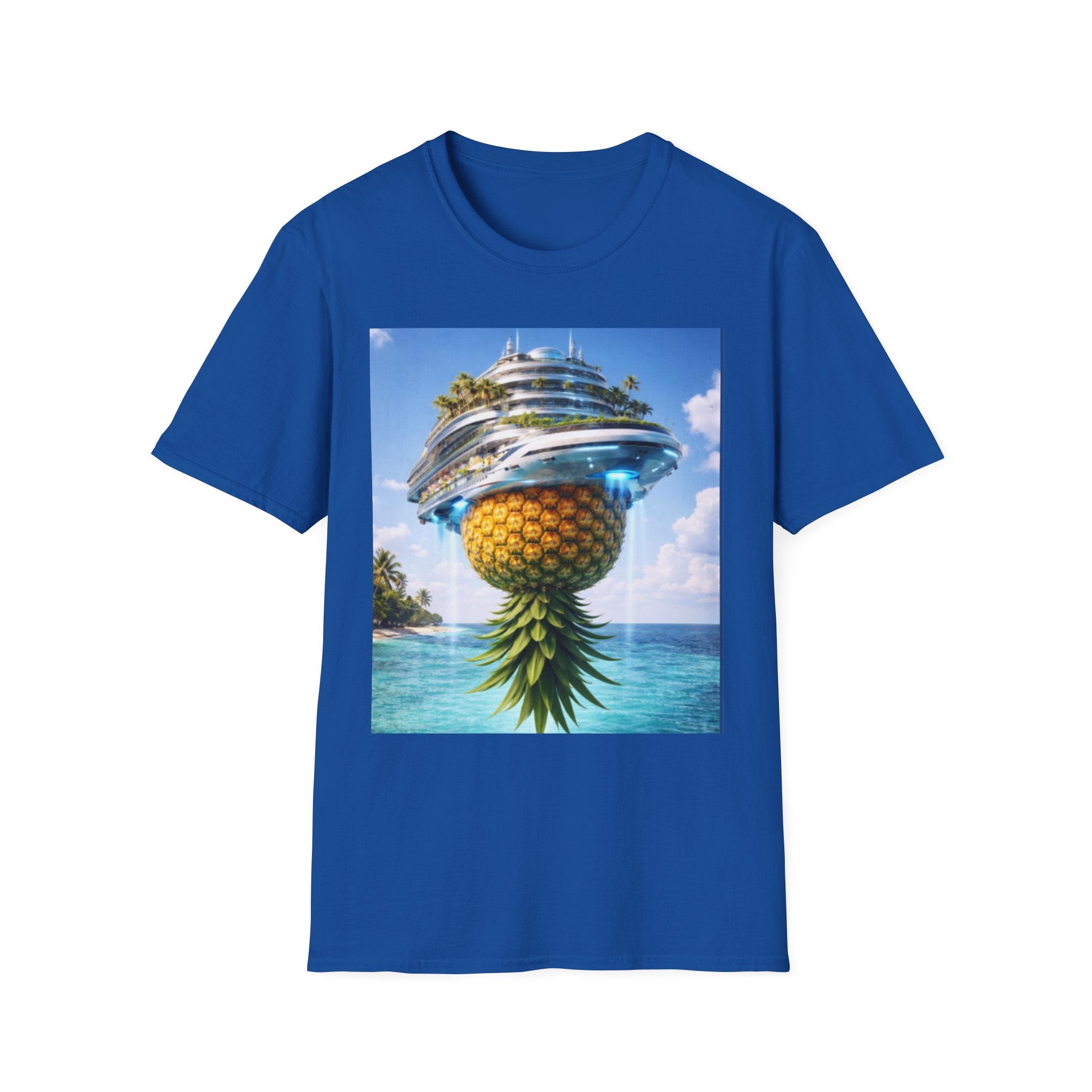 Futuristic Pineapple Cruise T-Shirt — Fun Exclusive Cruise Tee
