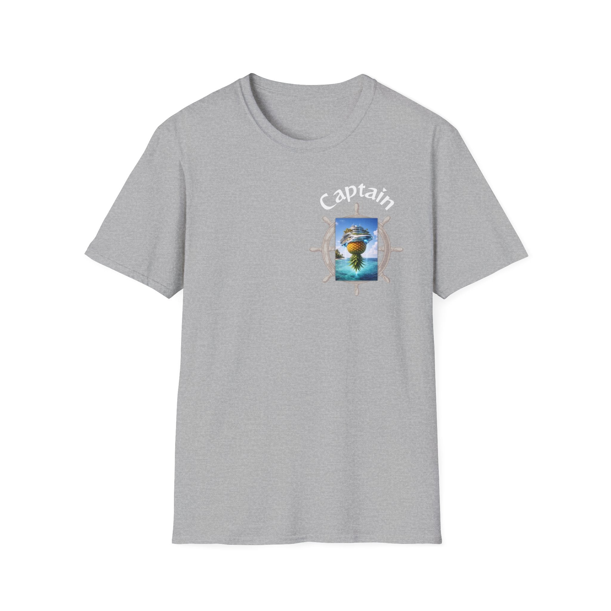 Futuristic Captain Pineapple Cruise T-Shirt