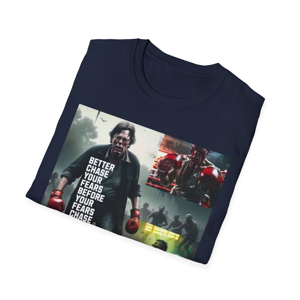 Boxing Motivational T-Shirt — "Better Chase Your Fears Before Your Fears Chase You"