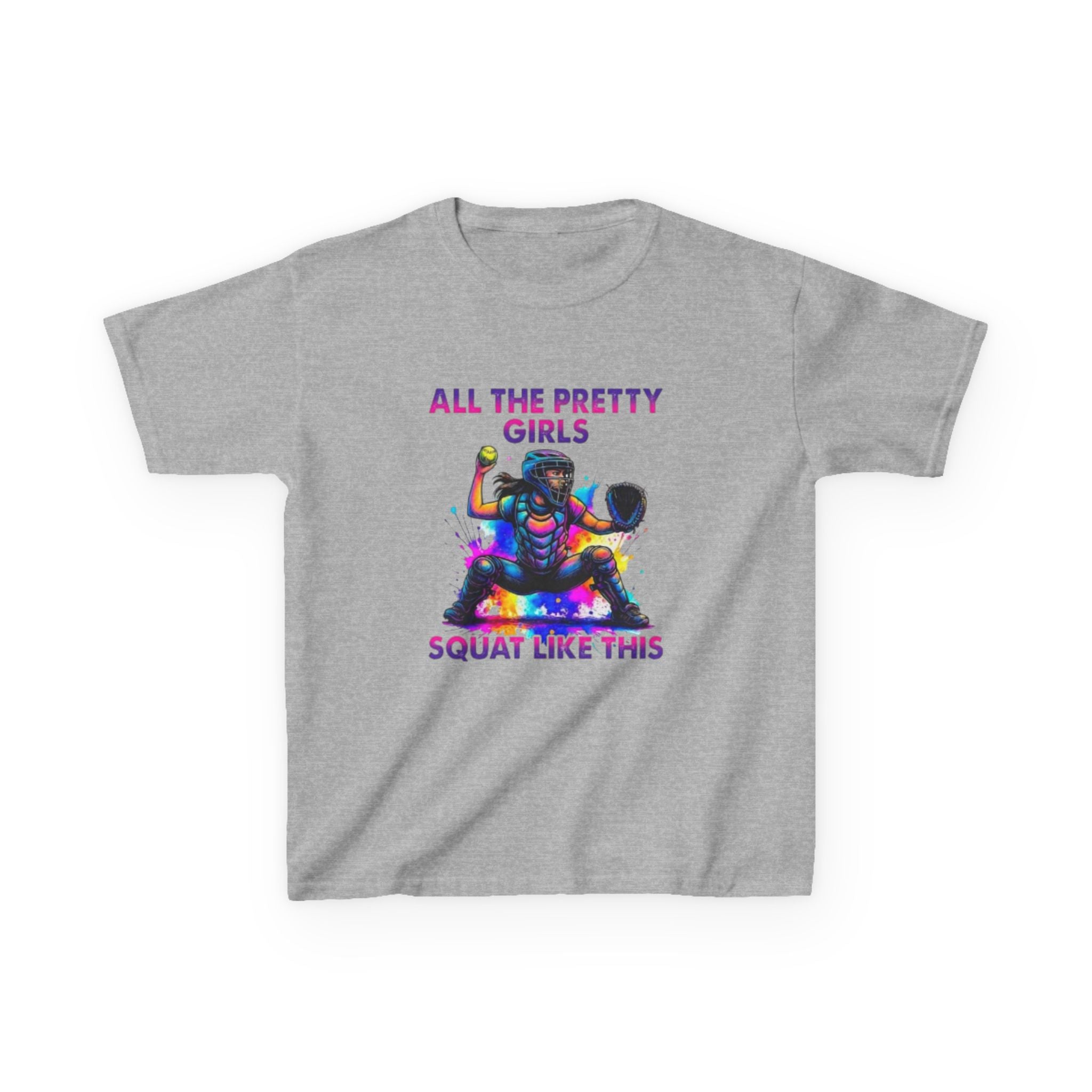 Softball Girl Kids Tee — Perfect Gift for Young Players