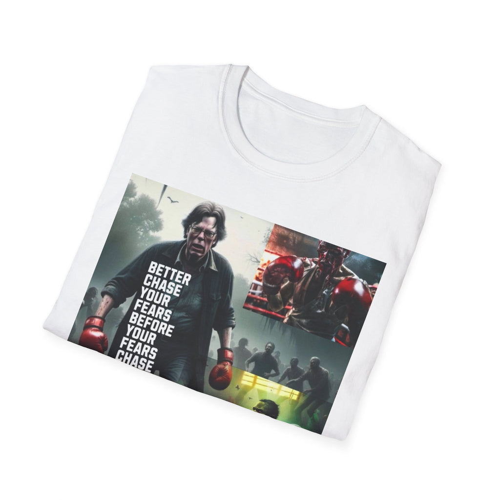 Boxing Motivational T-Shirt — "Better Chase Your Fears Before Your Fears Chase You"